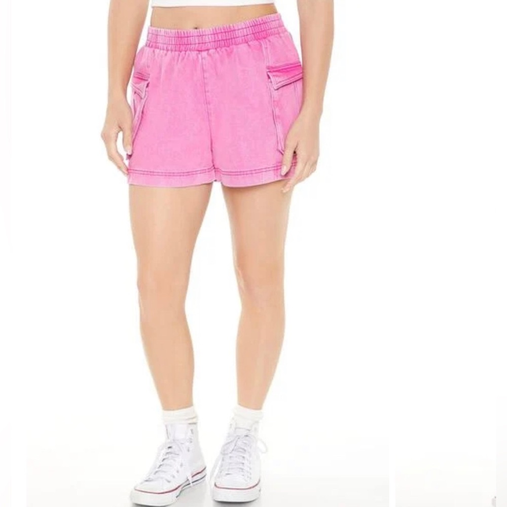Forever 21 Pull-On Denim Cargo Shorts